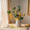 Ramas de Limonero Artificiales Modelo de Flor Artificial de Limonero Amarillo Decoración de Habitación Regalo Frutas Ramas Frutales Accesorios para Fotografía Floral