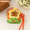 Bolsa de Monedas Colgante Original de Muñeca Girasol Tengyi para Niñas, Pequeña Bolsa de Almacenamiento para Accesorios como Auriculares y Cables de Datos