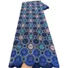 Tela de tul bordada plana floral cuadrada con pedrería Encaje para vestido de mujer nigeriana Tela de encaje Voile suizo