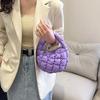 Bolso de Mujer 2026 Estilo Nuevo Bolso Nube Plisado Mini Burbuja de Nicho Bolso de Mano Algodón Plumas Coreano