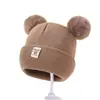 Gorros Infantiles, Gorros de Lana Cálidos para Bebés, Lindos Gorros de Lana para Niños y Niñas, Gorros de Bebé, Calentadores de Cuello, Stock Listo Venta al por Mayor