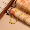 Brillante Collar Colgante de Mariposa Moda Femenina Nuevo Diseño Chino de Nicho Cadena para Clavícula de Mariposa Danzante de Gama Alta