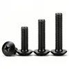 Tornillos de Máquina de Cabeza Plana Grande Cruz Acero Inoxidable 304 Negro Tornillos de Cabeza de Hongo con Cabeza de Paraguas Zincado Negro M2M3M4M5M6