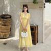 Vestido de Vacaciones Estilo Francés Ls para Mujer, Nuevo Modelo de Verano, Ceñido a la Cintura, Adelgazante, Elegante Vestido Largo para Mujer 60986