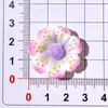Novos Acessórios de Resina Flor de Sete Pétalas de Cinco Cores, Materiais, Acessórios DIY Feitos à Mão, Presilhas de Cabelo de Cola Creme, Enfeites de Cabelo, Decorações de Flor para Sapatos
