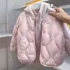 Chaqueta acolchada de invierno para niñas con forro polar, versátil para otoño e invierno, cálida y resistente al frío, adecuada para niñas mayores