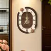 Relógio de Parede Usado Wind High-End Sense Sala de Estar Sem Furo Relógio Silencioso Casa Sala de Jantar Relógio de Parede Atacado Compras Centralizadas