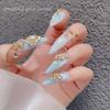 Estrella de Mar Lz Manicura Diamante de Zirconia Popular Estilo Caliente Mariposa Perla Borla Corte Cola de Pez Anillo que Conserva el Color Joyería para Uñas
