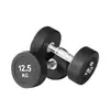 Tyronjian Mancuerna Fija de Cabeza Redonda Recubierta de Goma Venta Directa de Fábrica Hierro Fundido Equipo de Fitness Transfronterizo Set para el Hogar para Hombres