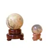 Enfeites de Bola de Cristal de Origem, Enfeites de Bola de Pedra da Lua, Enfeites de Cristal, Enfeites de Bola de Cristal Branco, Artesanato Decorativo