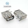 Conector USB-AF fêmea assento lateral plug corpo longo crimpagem C = 19,3 MM soquete fêmea USB-A lateral vertical fêmea
