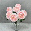 Buquê de Peônias Artificiais Decoração de Casamento Arranjo de Flores Adereços para Fotografia Decoração de Casa Adereços de Fotografia de Alta Qualidade Flores