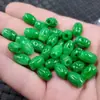 Contas Dispersas de Jade Jade Cui Gan Qing Lu Tong Contas Dispersas Contas de Dinheiro Verde Yang Pulseira Colar Acessórios Contas de Jade