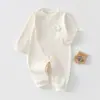 Mameluco para Bebé para Primavera y Otoño, Antibacteriano, Clase A, 100% Algodón, Ropa Ajustada para Recién Nacidos, Traje de Gateo para Bebé, Ropa de Dormir