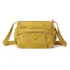Versátil bolso nuevo para mujer, bolso cruzado casual compacto con múltiples compartimentos, bolso de hombro simple de tela de nailon de gran capacidad para el día a día