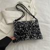 Bolso de hombro popular con lentejuelas para mujer, celebridad de internet, nuevo para principios de primavera 2024, todo a juego, bolso de axila estilo ins, bolso coreano para mujer