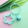 Novo Estilo Chaveiro de Acrílico com Estrela de Cinco Pontas, Pingente Colorido Doce, Acessório Fresco para Primavera e Verão para Bolsas