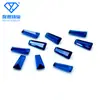 Atacado de Fabricantes Espinélio Azul Trapézio 113 # Safira Sintética Pedra Bruta Cúbica Diamante Cúbico
