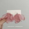 Pendientes de perlas con flores de primavera y playa para mujer 2024, nuevos y populares pendientes de alta gama para mujer, pendientes de tul exquisitos para mujer.