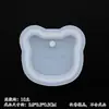 Molde de Pingente Molde de Etiqueta Osso de Cachorro Material para Artesanato DIY Cristal Epóxi com Furo Etiqueta para Pendurar Chaveiro Silicone