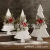 Decoración de Escritorio de Iglesia de Madera Estilo Granja Madera Maciza Navidad Señal de Iglesia de Madera Estante de Escritorio Decoraciones Adornos de Chimenea