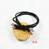Yiwu cuerda para el cabello tienda de 2 yuanes joyería accesorios para el cabello coreanos adorno para la cabeza nuevo simple 3 líneas alta elasticidad cuentas doradas banda para el cabello