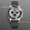 Comercio Electrónico Transfronterizo Popular Daytona Tres Ojos Seis Pines Reloj Mecánico Cronógrafo Multifunción Luminoso Acero Inoxidable Correa Calendario