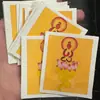 Thangka Pintado Puramente à Mão Sem Buda Núcleo de Cartão 4*5