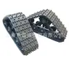 Accesorios para moto de nieve de cuatro ruedas modificada hecha en casa, gran vaca ATV, tabla de trineo de oruga triangular extragrande