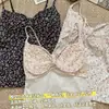 Estilo puramente seductor, camisola floral con hermosas tiras en la espalda, copas en el pecho, cómoda, a la moda, casual, adelgazante, se puede usar como capa base o como prenda exterior, top para mujer