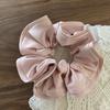 Tela Retro Francesa Borde de Hongo Capullo de Flor Satén Intestino Grueso Anillo para el Cabello Diadema de Alta Gama Simple Elegante Cuerda para el Cabello para Mujeres
