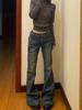 Estilo Americano Spice Girls Weila Jeans Diseño para Mujer Sentido de Diseño Nicho Subcultura Cintura Baja Retro Pantalones Versátiles Estilo Cuerno