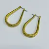 Aretes DIY de Estilo Nuevo Aretes Europeos y Americanos en Forma de U Retorcida Hechos de Latón y Hechos a Mano