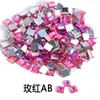 Espelho quadrado plano de acrílico de Taiwan, com strass AB de cor mista, para artesanato, joias DIY, acessórios, produto popular de venda quente transfronteiriça