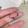 Anillo de Plata de Ley S925 con Encaje y Diamantes Tachonados para Mujer, Estilo Vintage Japonés, Diseño de Nicho de Alta Gama, Popular en Xiaohongshu