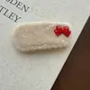 Pinza para el Cabello Roja Festiva de Navidad y Año Nuevo, Pinza de Tiburón, Pasador, Accesorio para el Cabello para Mujer, Adorno Versátil para el Cabello para la Parte Trasera de la Cabeza