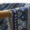 Tela de algodón y lino estampada, tela cortavientos, tela para cortinas, tela de lino para sofás, lino grueso, retazos de tela para manteles