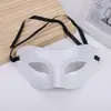 Máscara de Baile de Máscaras de Halloween para Homens e Mulheres Adulto Meio Rosto Cabeça Plana Jazz Preto e Branco Dourado e Prateado Máscara Masculina Atacado