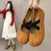 Zapatos de ballet retro con tiras cruzadas, estilo Mary Jane, zapatos planos poco profundos para mujer con suela blanda de 3 cm, con aumento interno de altura y punta redonda
