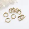 Pendientes Retro Redondos con Aro Colgante Hebilla de Oreja Agujero Único Gancho de Oreja Estilo Europeo Gancho Francés Accesorios de Material para Joyería Hecha a Mano DIY