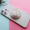 Suporte Magnético para Celular de Mesa Florido Gradiente Preguiçoso Suporte Magnético com Airbag Padrão Floral Personalizado Logo Transfronteiriço