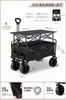 Carrito de camping para exteriores, carrito móvil plegable especial para puestos de mercado nocturno, carretilla de mano portátil grande multifuncional