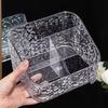 Caja de almacenamiento de maquillaje con diseño de glaciar para dormitorio de niñas de alto valor transfronterizo, artefacto de almacenamiento para lápiz labial y cuidado de la piel, ligero y de lujo, resistente a caídas