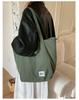 Bolso de Hombro Ligero Simple Estilo Japonés de Nylon para Viajes Cotidianos Bolso de Mano de Lona con Diseño Único de Gran Capacidad