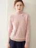Tejidos de Cachemir 2026 para Mujer, Nuevo Estilo Otoño e Invierno, Suéter de Cuello Alto Medio, Corte Holgado, Adelgazante, Engrosado, Prenda Base para Mujer