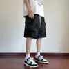 Bermuda Cargo Tie-Dye Transfronteiriça Masculina Verão Nova Roupa de Trabalho Casual Solta Pesada Cinco Pontos Marca Tendência