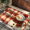 Alfombra Navideña Más Vendida Transfronteriza, Felpudo Decorativo de Terciopelo de Cristal con Ambiente Festivo, Alfombrilla Resistente a Manchas y al Desgaste, Se Puede Enviar en Nombre de Otros
