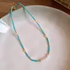 Colar Geométrico de Cristal Retrô Boêmio Moda de Nicho Retrô Corrente de Clavícula Exquisita Colar com Sensação de Luxo Leve de Alta Qualidade