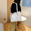 Bolso Grande de Mujer Simple Estilo Coreano 2026 Nuevo de Moda Versátil Bolso de Hombro Bolso Cruzado Tipo Cubeta Celebridad de Internet