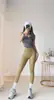 Pantalones de Yoga para Primavera y Otoño de Secado Rápido de Cintura Alta Leggings de Yoga Sin Costuras Mallas para Entrenamiento Deportivo Pantalones Cortos